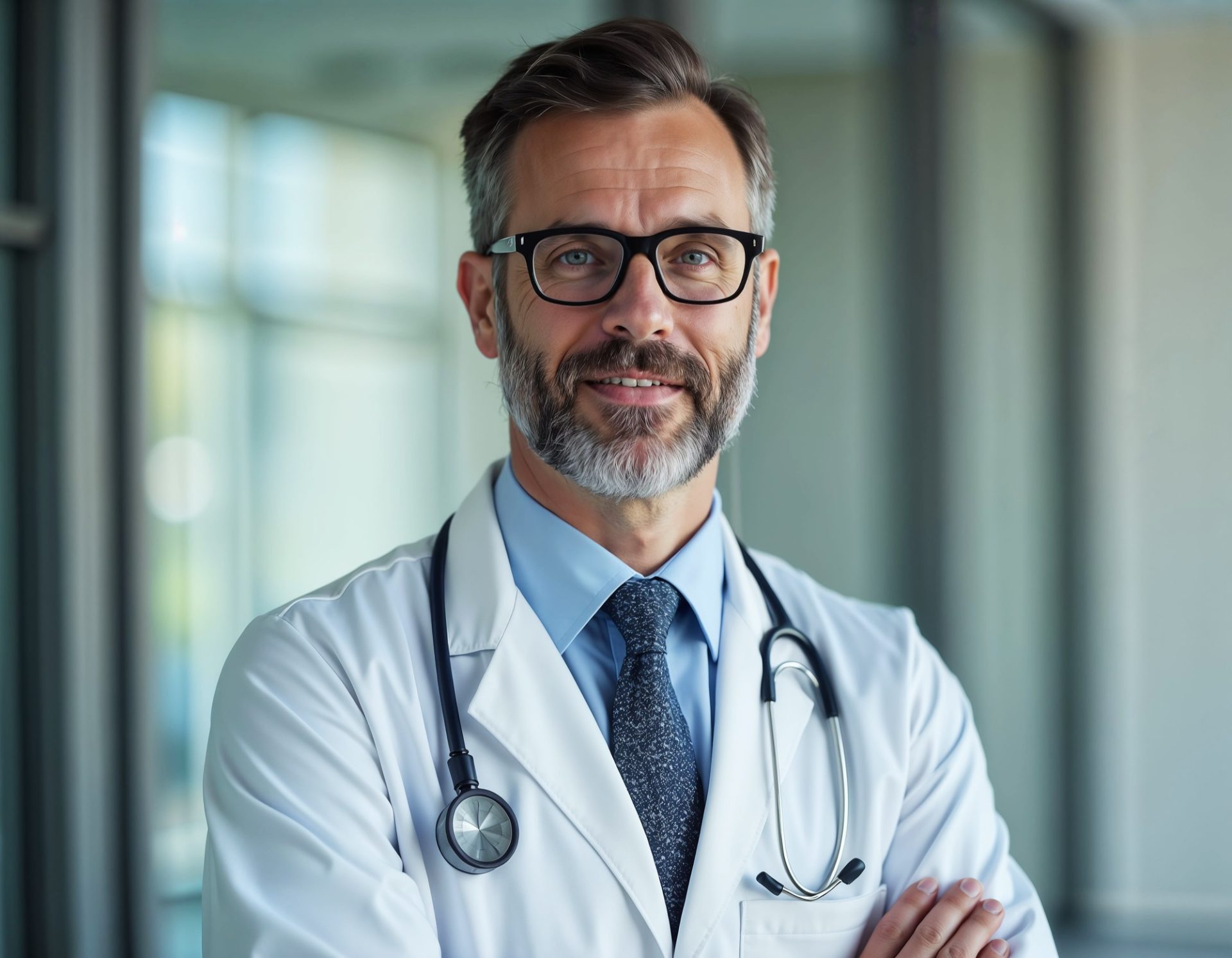 cmb plus stock AdobeStock 998261400 59 - CMBplus - Cabinets d'expertise comptable à Metz Male Doctor In White Coat Looking At Camera